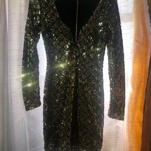 GOLD SEQUIN DRESS